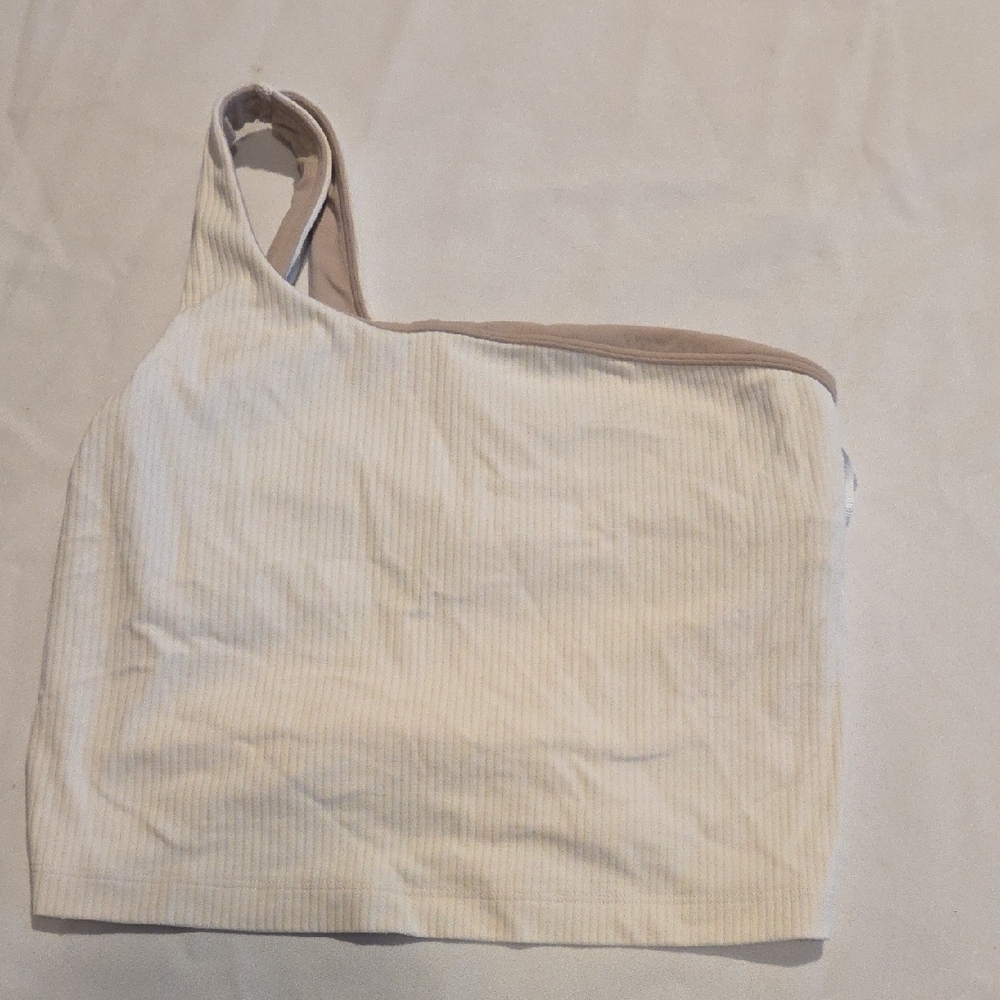 lululemon athletica Cream One-Shoulder Top